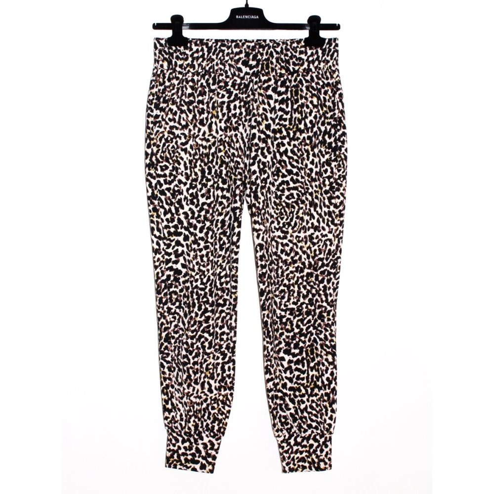 Cabi Leopard Print "Spotted Jogger" Stretch Jersey Pants